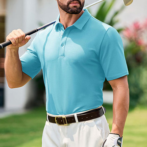 Nouveau polo homme 2026 en mélange de coton, manches courtes, respirant, décontracté, pour l'été, coupe confortable et décontractée, col boutonné, idéal pour le golf - Product Image 3
