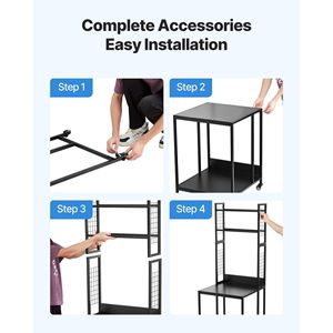 4-Tier 3D <b>Printer</b> <b>Stand</b> Filament Storage Rack with Cart Wheels Spools Holder for Efficient Organization of <b>Printer</b> Filament - Product Image 6