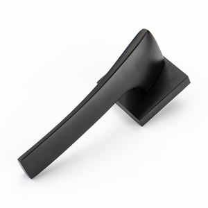 Manija de Puerta de Aleación de Aluminio, Diseño Moderno Curvo en Forma de Ola, Roseta Cuadrada, Herraje de Privacidad para Interiores, Ergonómica y Elegante - Product Image 2