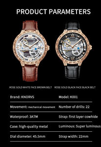 Montre mécanique pour homme, sportive, en acier inoxydable, avec boîtier en céramique, cadran en cristal saphir, résistante à l'eau 10 bars, lumineuse, tendance - Product Image 5