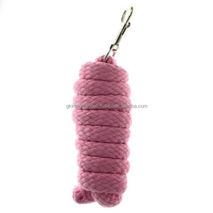 Cuerda de plomo de cincha de nailon suave extra gruesa ecuestre con gancho de gatillo cuerda de plomo de caballo hecha a mano - Product Image 1