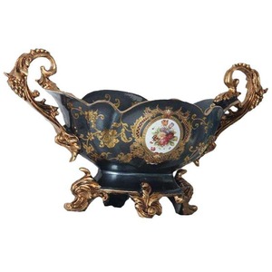 Exportador Indio BINSADIQ CRAFTS, Tazón Decorativo Artístico de Resina de Estilo Lujoso y Ecológico para Centro de Mesa, Disponible - Product Image 1