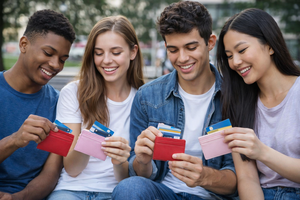 Portefeuilles miniatures en cuir véritable Wriza, fermeture à bouton vintage, pour homme et femme, ultra fins, blocage RFID, porte-cartes de crédit pour cartes bancaires - Product Image 4