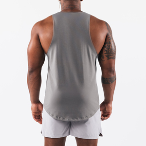Débardeurs de sport pour hommes 100 % polyester anti-UV à séchage rapide xyz Fitness Stringer Undershirts Top Vêtements d'été pour hommes Gym Fitness Tank Tops Si - Product Image 4