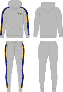 ชุดวอร์มผ้าฝ้ายฟลีซปักลาย Alpha Lambda Psi Sorority สำหรับผู้หญิงไซส์พลัส |   สั่งทำพิเศษ ระบายอากาศได้ดี เป็นมิตรกับสิ่งแวดล้อม สำหรับฤดูหนาว - Product Image 4