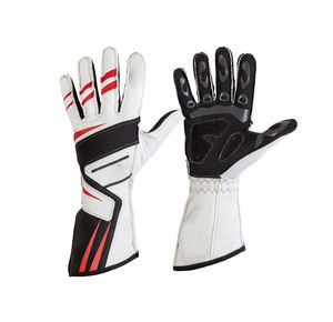 Professional High Quality Kart Racing Gloves Anti Slip Breathable Full Finger Polyester <b>Synthetic</b> <b>Leather</b> - Product Image 2