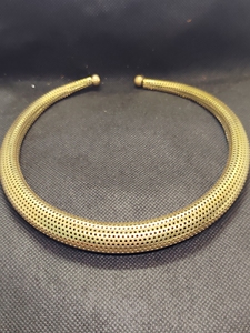 Collar Hasli de Latón Hecho a Mano |   Joyería Tradicional India para Bodas, Colgante de Piedra Natural Chapado en Oro para Mujer - Product Image 5