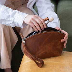 Bolsa de cosméticos Handy Travel Impermeable Maquillaje Cuero Pequeña bolsa compacta Regalo - Product Image 6