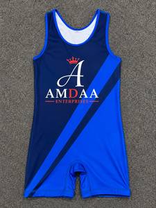 Combinaison de lutte AMDA ENTERPRISES, sublimation, respirante, séchage rapide, équipements de lutte et vêtements de sport pour hommes - Product Image 1