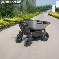 Rhinoceros KS450E Batteriebetriebener Elektrischer Mini-Dumper 450kg Traglast 0,8KW Motor 0,2CBM Kapazität Radlader Geländegängig für den Garten