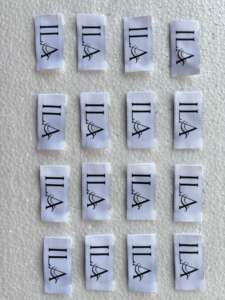 Etiquetas Tejidas Ecológicas con Logotipo Personalizado, Impresión en Serigrafía, Forma de Rollo, para Prendas, Etiquetas de Marca, Etiquetas de Costura - Product Image 4