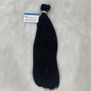 Hot Product Natural Black Remy Weft Hair Extensions 100% Vietnamese Human Hair Supersale Large Stock No <b>Tangle</b> - Product Image 2