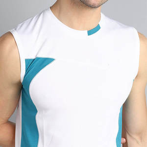 Summer Polyester Mesh Breathable tank Top Sportswear Training <b>Singlet</b> Crewneck Sleeveless <b>Men</b> Tshirt Wholesale - Product Image 6