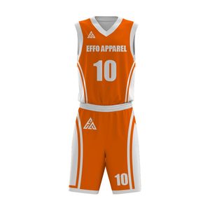 Custom Men's Basketball Uniform Sets Breathable Polyester Sports Jersey and Shorts in Sublimation or Embroidery for Team Use - Product Image 3