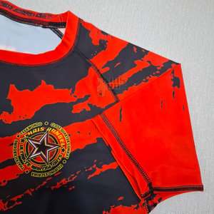 Maillot de compression BJJ MMA pour jeunes et enfants, sans Gi, pour grappling, en Spandex/Polyester écologique, entièrement personnalisable pour équipe - Product Image 5