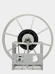 OEM ODM Custom 12V 500W <b>Power</b> 2 Inch Single Wrap Natural Aluminium <b>Hose</b> Reel for Petrol Service Equipment Use - Product Image 2