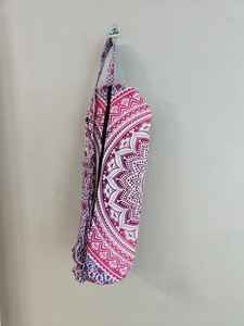 Sac de yoga en coton artisanal à motif mandala ethnique coloré avec bretelles réglables - Cadeau pour elle - Product Image 5