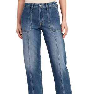 Jeans pour femmes de qualité supérieure à la mode Pantalon en denim de taille ample avec style décontracté Nouvelle arrivée Logo Taille pour le Bangladesh - Product Image 1