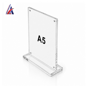 Soporte de acrílico magnético A5 para mesa, marco transparente para menú, expositor de doble cara para escritorio, el más vendido en Malasia - Product Image 3