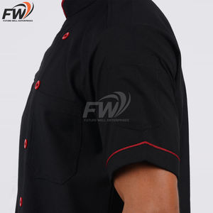 Conjunto de Chaqueta y Gorro de Chef Personalizado de Secado Rápido, Diseño Más Popular de Odm, para Venta al Por Mayor - Product Image 4