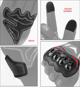Guantes de Motociclismo de Carreras, Protección Completa para los Dedos, Protección Contra Impactos en los Nudillos, Antideslizantes, para Uso en Invierno - Product Image 6