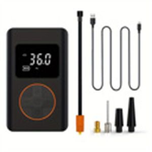 Inflador de Neumáticos Inalámbrico Inteligente Portátil Negro de 3600 mAh, Bomba de Inflado Eléctrica Multifuncional para Automóvil - Product Image 3