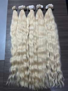 Extensiones de Cabello Remy de la Mejor Calidad, Cabello Indio de Lujo, Cinta Adhesiva del Sur de la India, Directamente de Fábrica, Cabello Humano Crudo Sin Procesar de Alta Calidad - Product Image 3