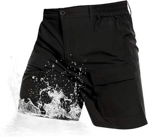 กางเกงขาสั้นเดินป่าสำหรับผู้ชาย กางเกงขาสั้นตกปลาแบบยืดน้ำหนักเบา กางเกงขาสั้นทำงานแบบแห้งเร็ว กางเกงขาสั้นลำลองสำหรับผู้ชายฤดูร้อน - Product Image 6