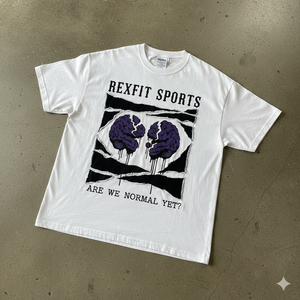 Camisetas Personalizadas para Hombre, de Gran Tamaño, con Estampado Gráfico, Corte y Costura, Parches Desgastados - Product Image 1