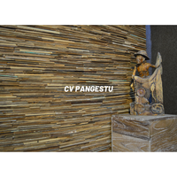Panneau mural en bois insonorisé pour villa, style classique moderne et géométrique