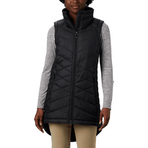 Gilet matelassé en duvet pour femme, col montant, fermeture éclair, coupe courte sans manches, design unique, tendance printemps, gilet à capuche mode femme - Product Image 5