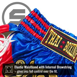 Pantalones Cortos de Muay Thai para Hombre, Satinados, Cintura Elástica, para Entrenamiento, Gimnasio, Kickboxing, Ligeros, Coloridos - Product Image 4