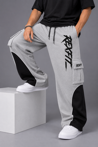 Pantalon de survêtement streetwear personnalisé pour homme, coupe ample et large, avec bande latérale, taille élastique, coupe décontractée, fournisseur de vêtements à étiquette personnalisée - Product Image 4