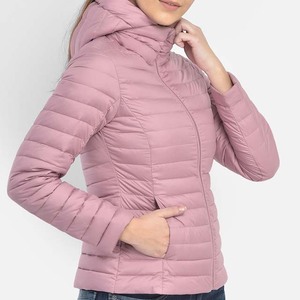 Veste matelassée réversible et respirante pour femme, tricotée sur mesure, écologique, avec capuche, rose brillant, imperméable, pour l'hiver - Prix usine - Product Image 6