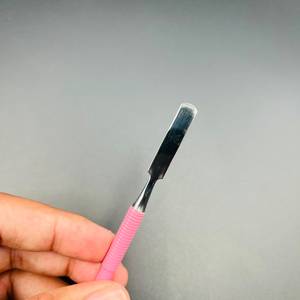 Professional Stainless Steel Double Ended Cuticle Pusher Cuticle Remover <b>Tool</b> with Pink Handle Nail Cleaner Manicure <b>Pedicure</b> - Product Image 5