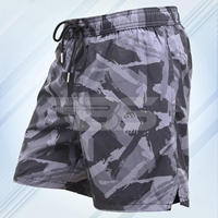 Shorts de sport pour hommes à séchage rapide, imprimés camouflage, avec cordon de serrage à la taille, coupe élastique, décontractés, pour la salle de sport, la course à pied et les activités de plein air