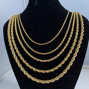 เครื่องประดับ Olivia Charm คุณภาพสูง เงินแท้ 925 ชุบทอง กันน้ำ สร้อยเชือก สำหรับสร้อยคอ ผู้ชาย ผู้หญิง - Product Image 2