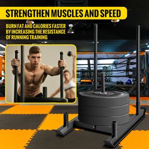 Sistema di Slitta per Allenamento di Potenza e Velocità - Attrezzatura per Esercizi di Spinta, Trazione e Trascinamento - Accessorio per Allenamento della Forza - Product Image 6