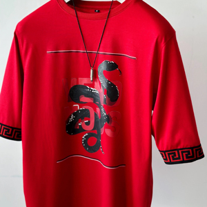 Camiseta Casual de Manga Corta con Cuello en V, Tejida en Poliéster/Algodón, Impresión Personalizada por Sublimación, Ecológica, Estilo Urbano - Product Image 5