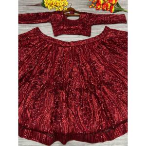 Lehenga Choli tendance 2XL pour les fêtes avec de magnifiques broderies - Product Image 3