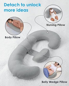 Almohada de Embarazo TERRALOOM GLOBAL de Cuerpo Completo en Forma de U, de Algodón con Relleno de Espuma Viscoelástica para Aliviar el Dolor de Espalda, Vientre y Piernas - Product Image 5