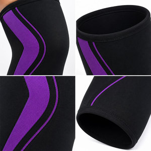 Logo personnalisé, soutien de compression pour les genoux unisexe haute performance, tissu néoprène, idéal pour la musculation et le powerlifting. - Product Image 3