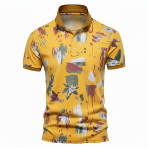 เสื้อโปโลกอล์ฟพิมพ์ลายแบบกำหนดเอง คุณภาพสูง พิมพ์ลายดิจิตอลแบบซับลิเมชั่น ปักลาย แห้งเร็ว ระบายเหงื่อได้ดี - Product Image 1