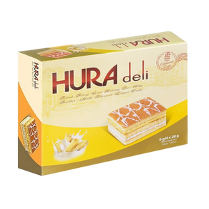 Pastel de Mantequilla y Leche Hura Deli, 168g, Pastel Esponjoso Cremoso y Suave, Precio Competitivo, Venta al por Mayor, Exportación - Product Image 1