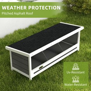 Pollaio Grigio con Tetto in Asfalto, Cassette per Nidificazione in Legno, Accessori per Gabbie di Animali fino a 3 Galline - Product Image 5