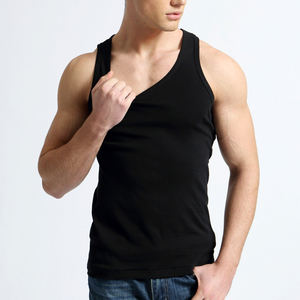 Débardeurs unis en coton Pima de bonne qualité pour hommes, vêtements de sport en coton, débardeur de course, débardeur stringer d'été pour hommes - Product Image 3