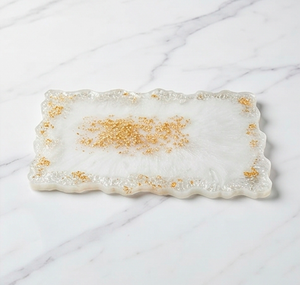 Plateau élégant en résine pour servir les boissons dans la cuisine de la maison, idéal pour un café moderne à domicile, idée cadeau originale. - Product Image 6