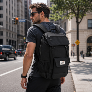 Sac à dos de voyage TRUST DEFENDER 987 grande capacité, imperméable, durable, léger, avec panneau solaire USB, anti-vol RFID, pour ordinateur portable - Product Image 5