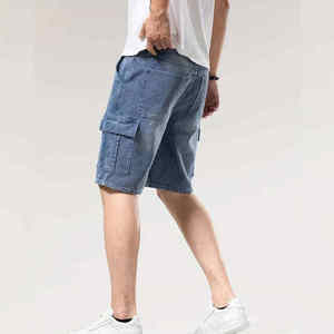Shorts en jean décontractés personnalisés de haute qualité pour hommes – Mode estivale, tenue d'extérieur, streetwear - Product Image 1