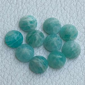 Venta al por mayor 4mm-10mm AAA calidad Natural azul amazonita corte facetado redondo cristal piedra preciosa semipreciosa joyería suelta precio bajo - Product Image 3